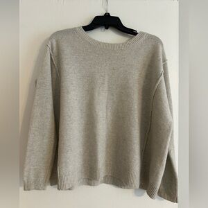 Calypso St. Barth Light Gray Crew Neck Sweater